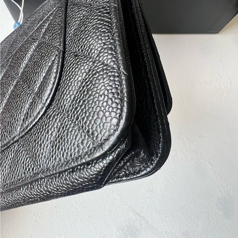Chanel Wallet On Chain (WOC) Black Caviar Leather With Gold Hardware - Picture 7 of 16